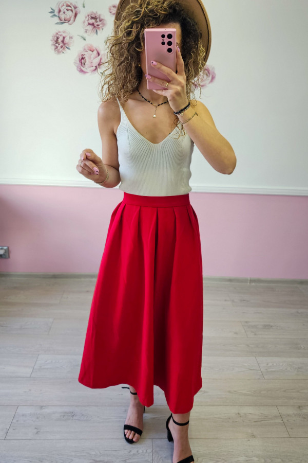 Czerwona spódnica Reserved 4