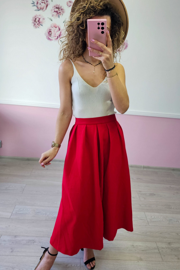 Czerwona spódnica Reserved