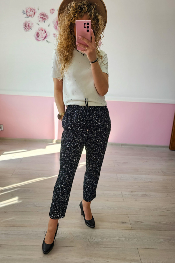 Czarne spodnie damskie H&M