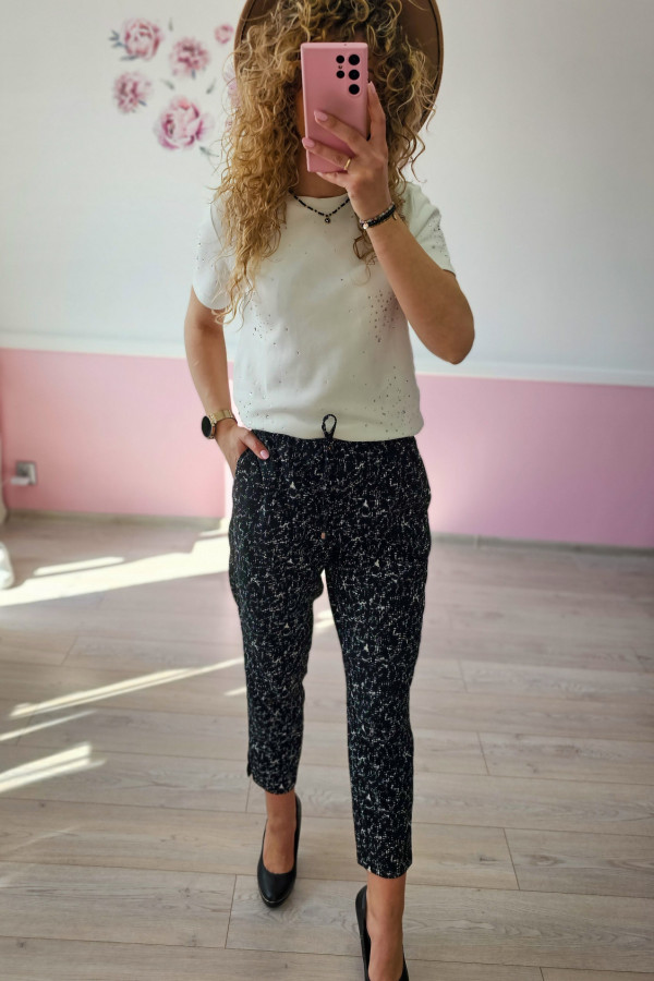 Czarne spodnie damskie H&M 1