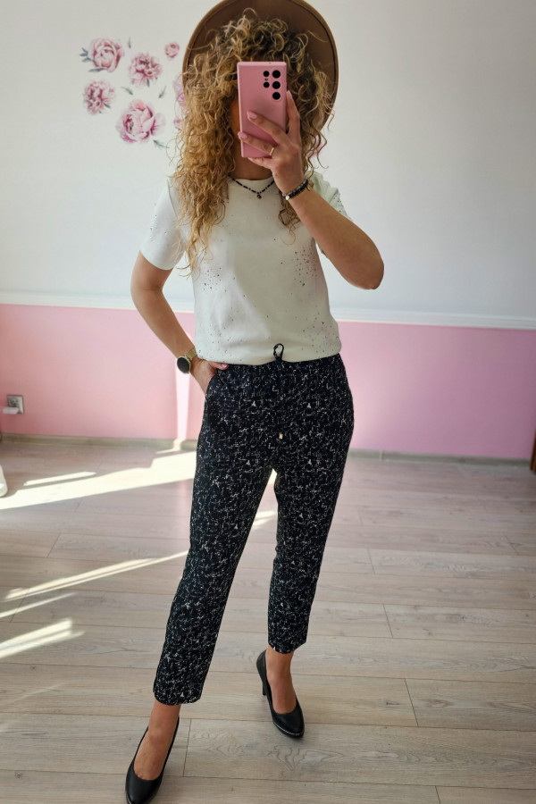 Czarne spodnie damskie H&M 2