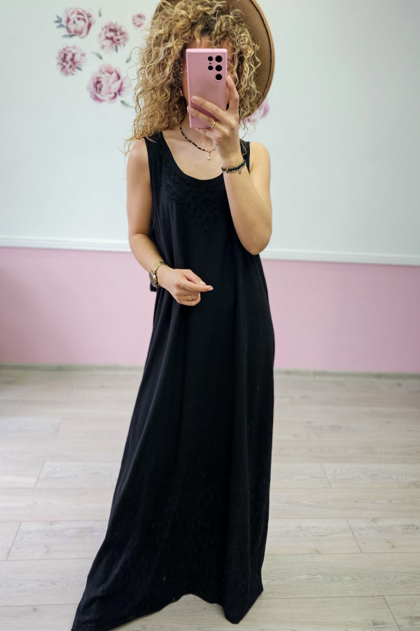 Bawełniana sukienka maxi 1