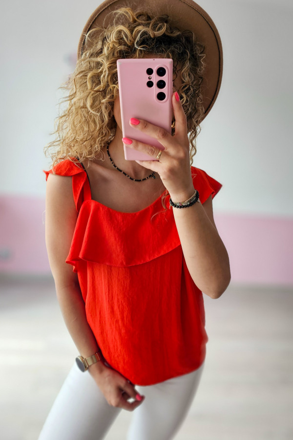 Czerwona bluzka damska 1