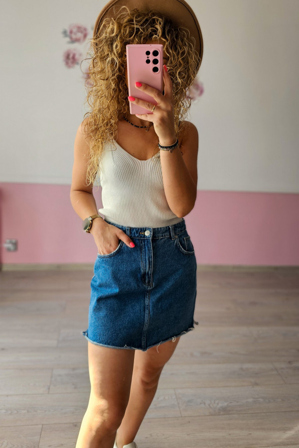 Jeansowa spódniczka bawełniana H&M 2