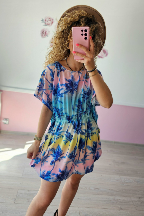 Sukienka mini w palmy H&M 2