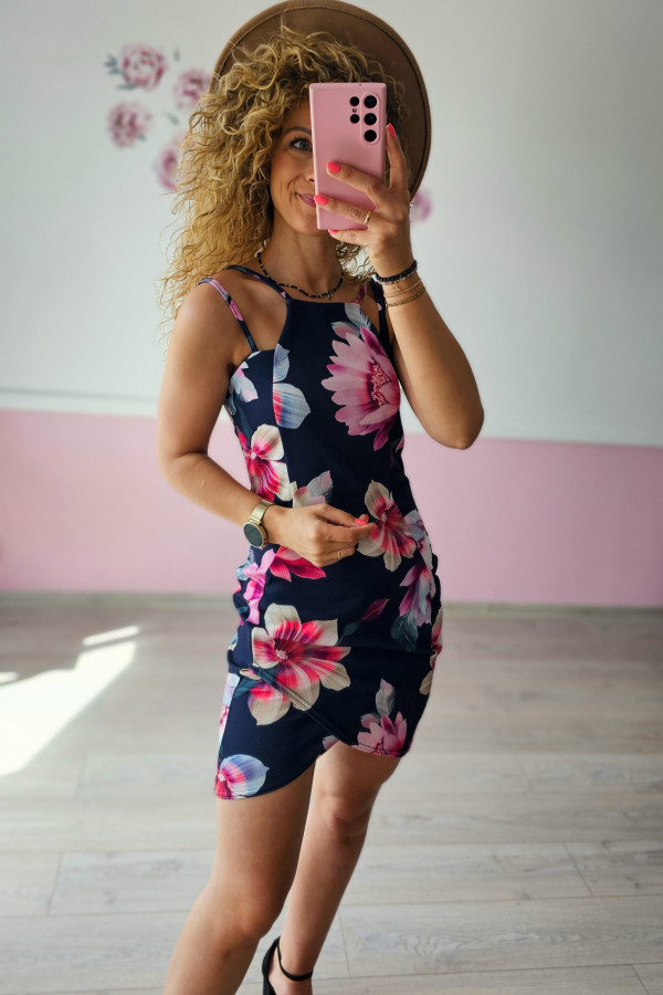 Sukienka mini w kwiaty 2