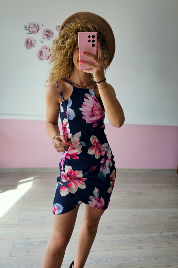 Sukienka mini w kwiaty