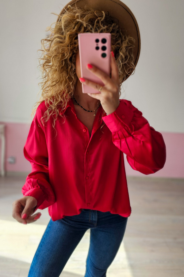 Czerwona koszula damska 2