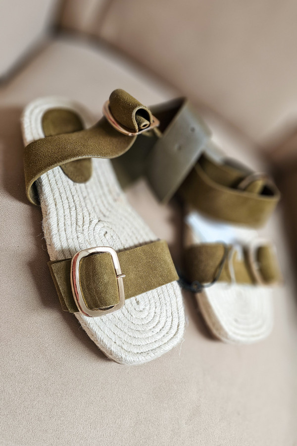 Sandały khaki Reserved