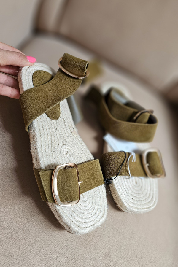 Sandały khaki Reserved 1