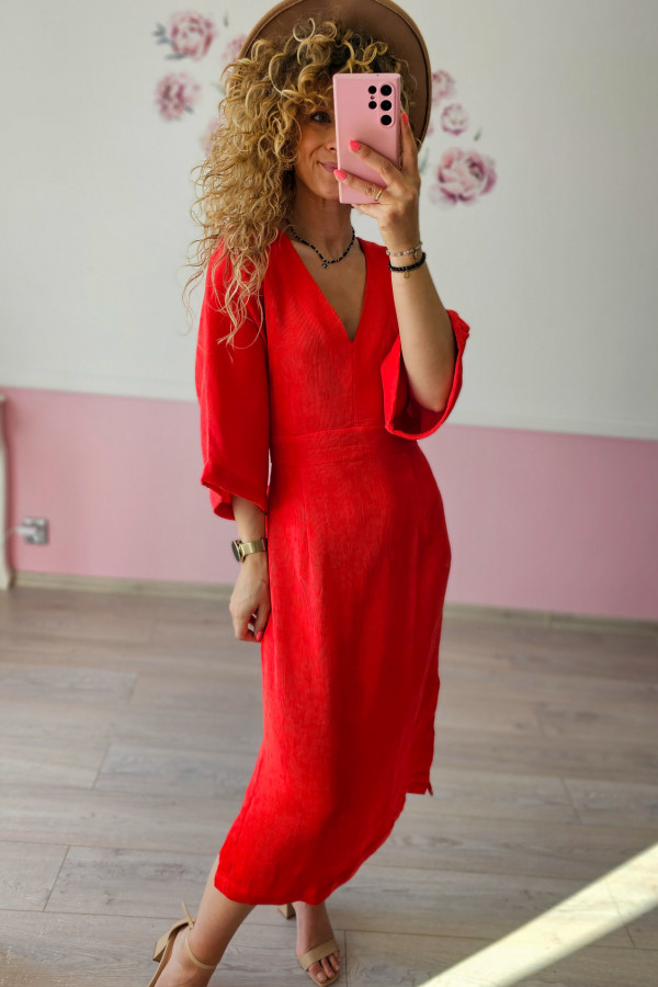 Czerwona sukienka H&M 1