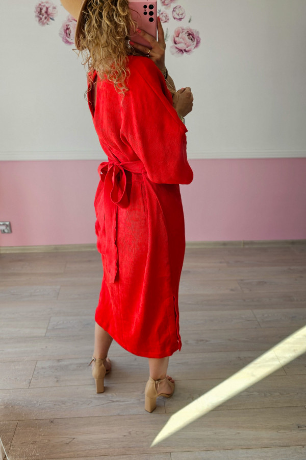 Czerwona sukienka H&M 4