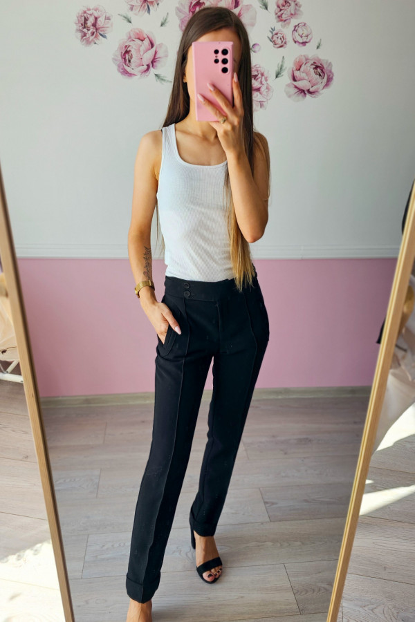Czarne spodnie eleganckie