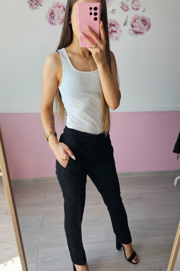 Czarne spodnie eleganckie 1