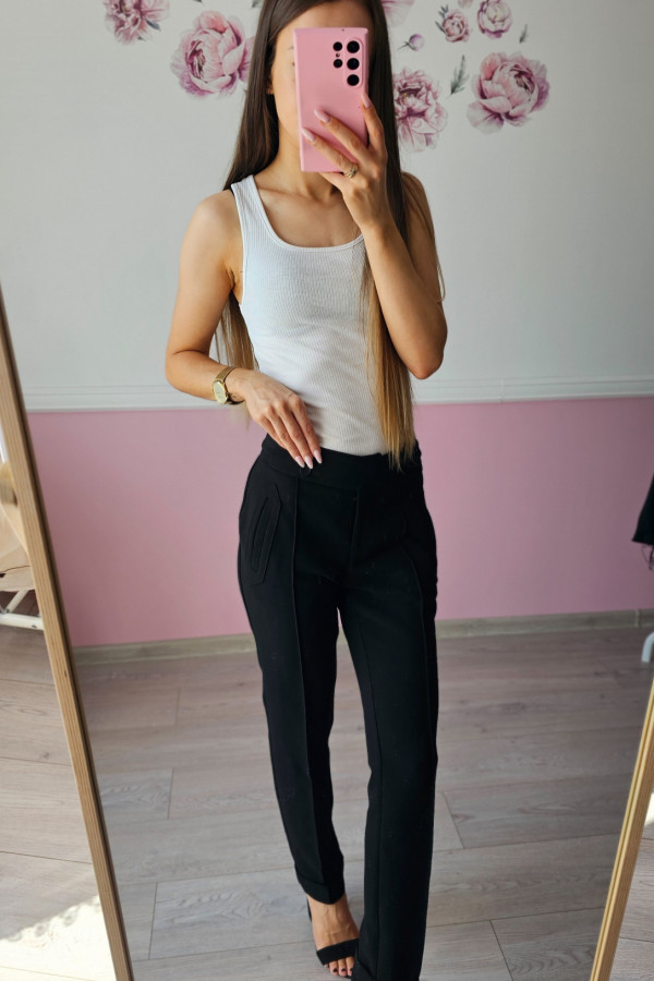 Czarne spodnie eleganckie 2