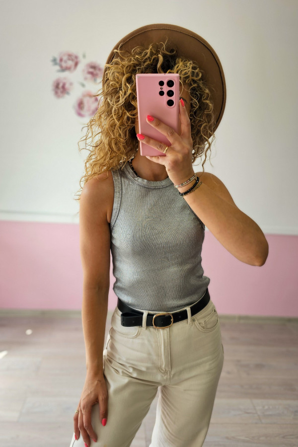 Srebrny top Zara