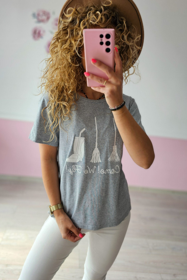 Bawełniany t-shirt damski