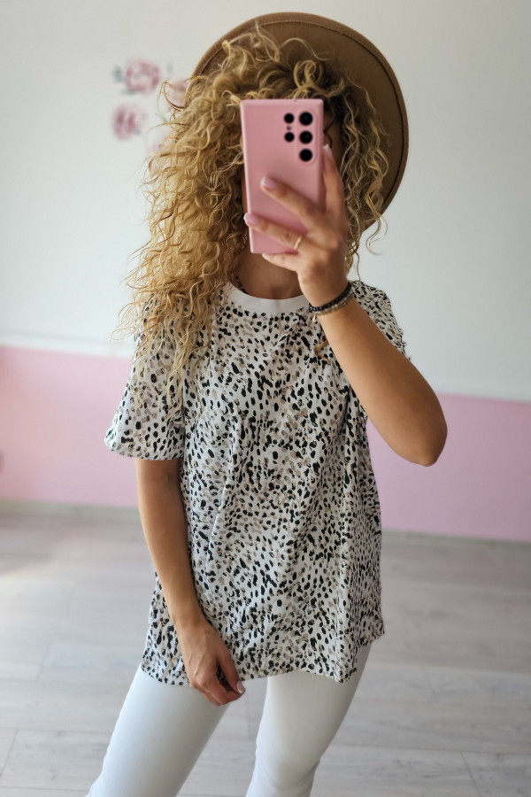 Panterkowy T-shirt 3/4XL