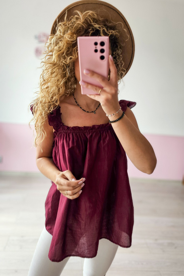 Bordowa bluzka Primark