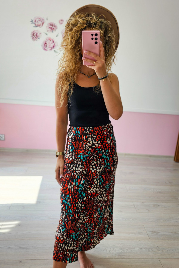 Spódnica wiskozowa midi