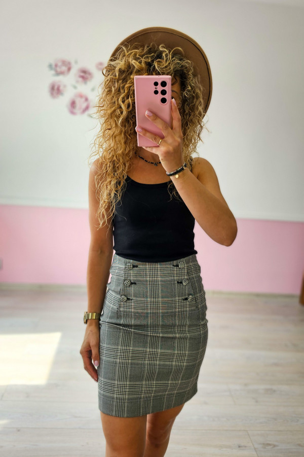 Kraciasta spódnica H&M 1