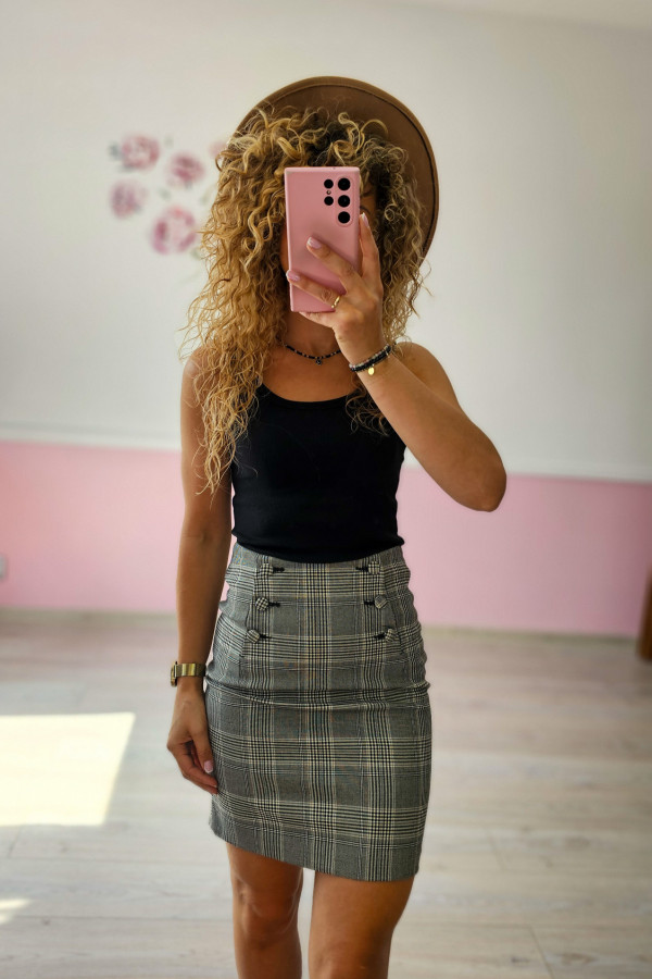Kraciasta spódnica H&M