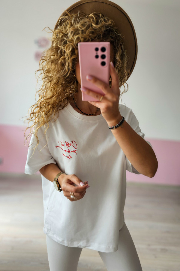 T-shirt z napisami Reserved 1