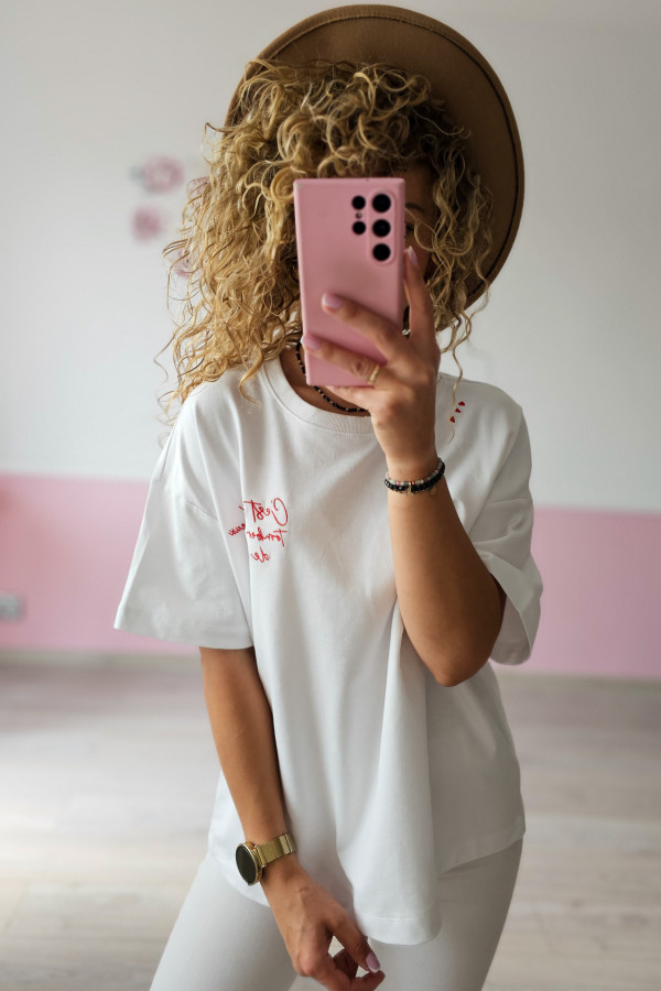 T-shirt z napisami Reserved 2