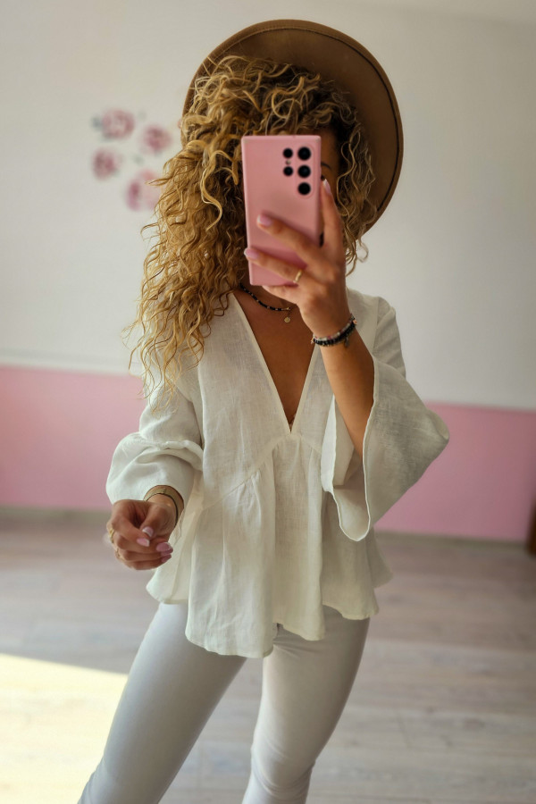 Lniana bluzka damska Reserved 2