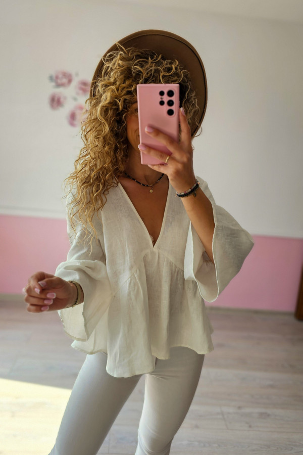Lniana bluzka damska Reserved 3