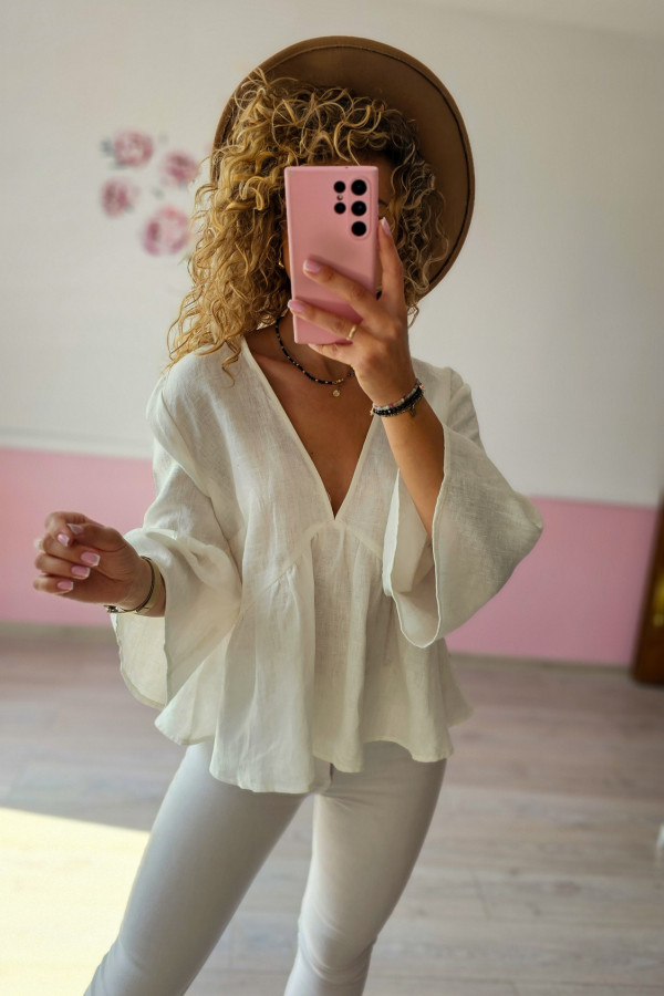 Lniana bluzka damska Reserved 4