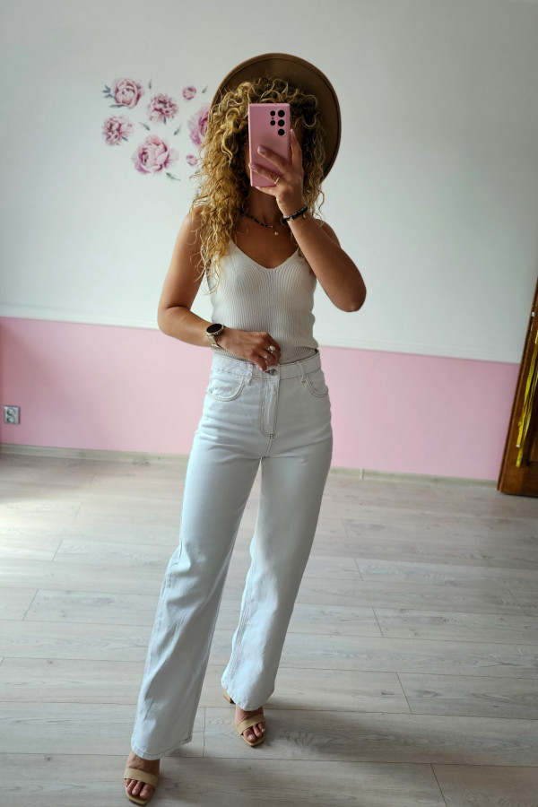 Spodnie jeansowe Wide Leg Reserved 5