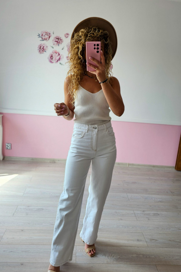 Spodnie jeansowe Wide Leg Reserved 7