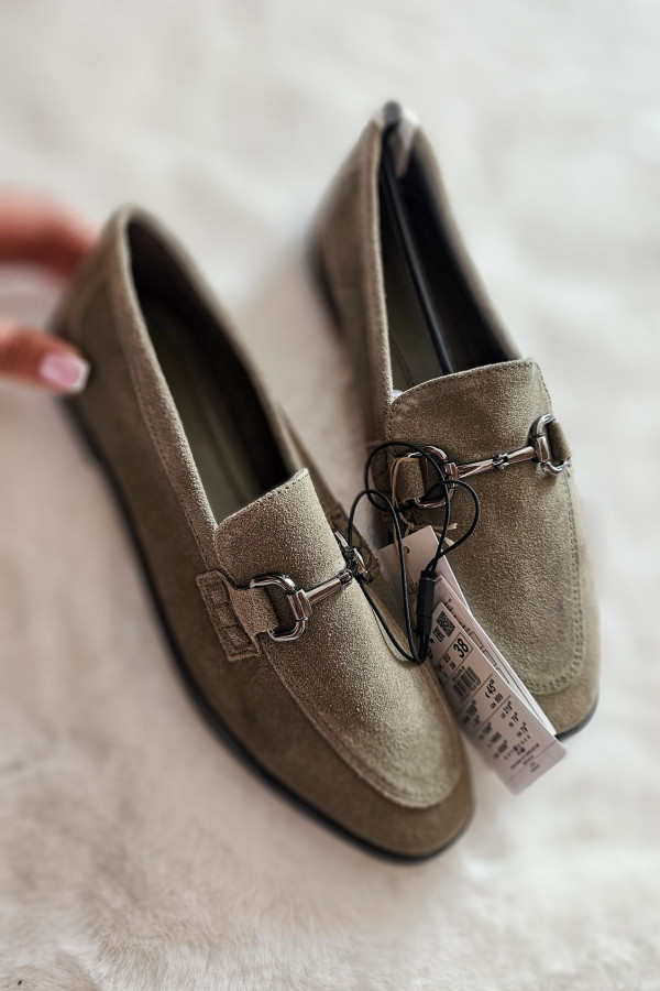 Zamszowe loafersy skórzane Reserved 5