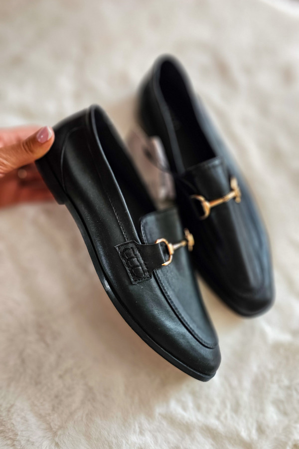Czarne loafersy Mohito 1