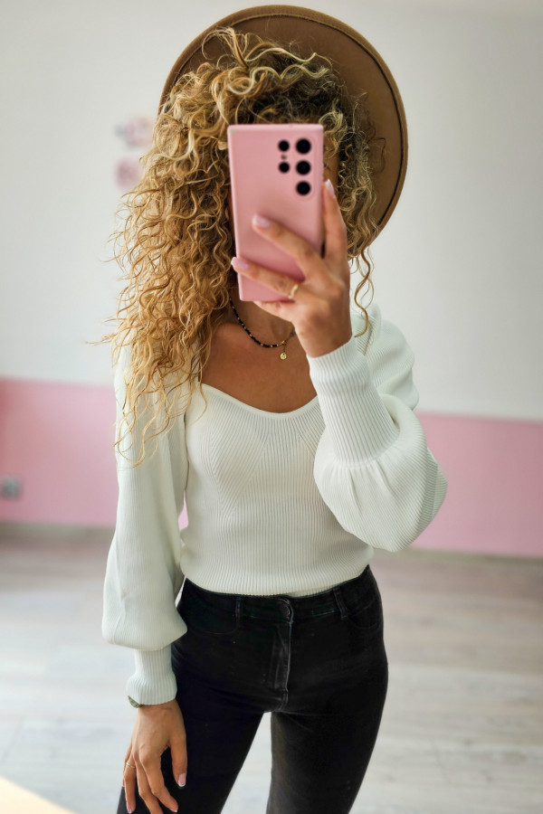 Biała bluzka elegancka Reserved