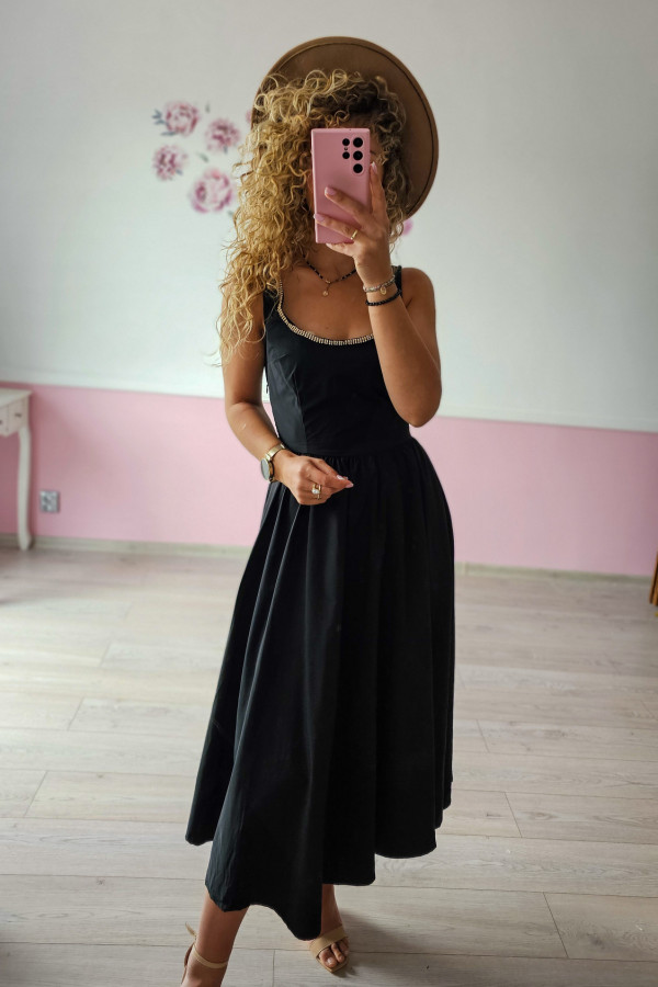 Czarna sukienka midi Mohito 2