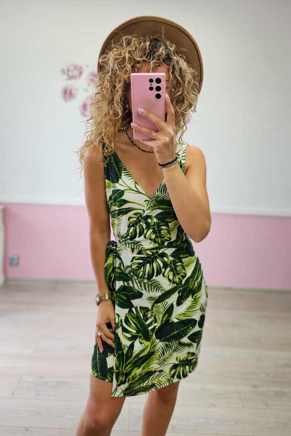 Sukienka mini w liście H&M