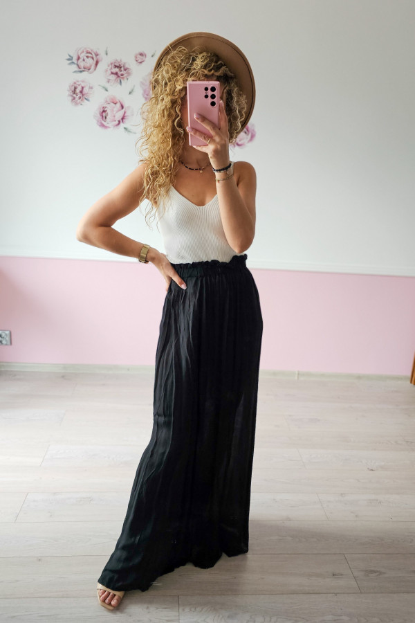 Czarna spódnica maxi