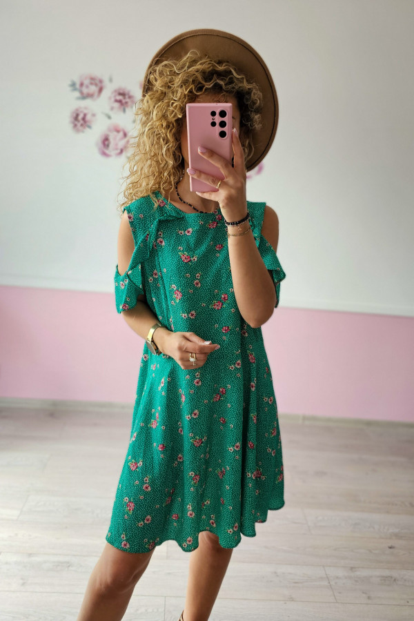Sukienka mini w drobne kwiatki