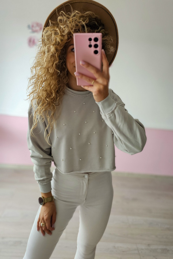 Bluza damska z perełkami Reserved