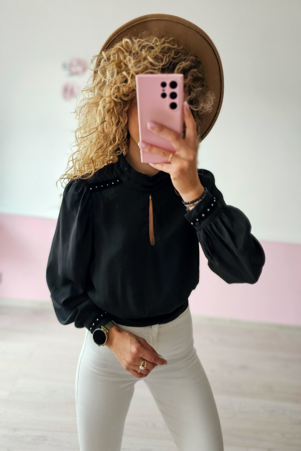 Czarna bluzka damska Mohito 2