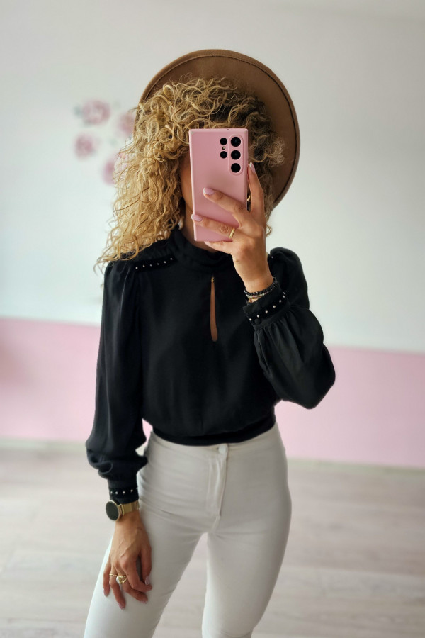 Czarna bluzka damska Mohito 3