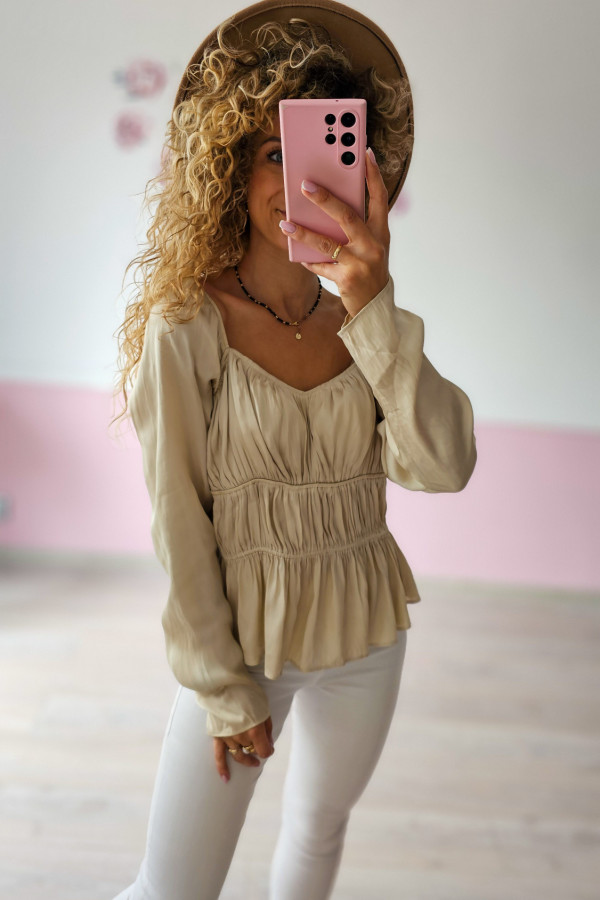 Satynowa bluzka damska H&M 1