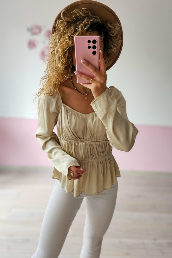 Satynowa bluzka damska H&M