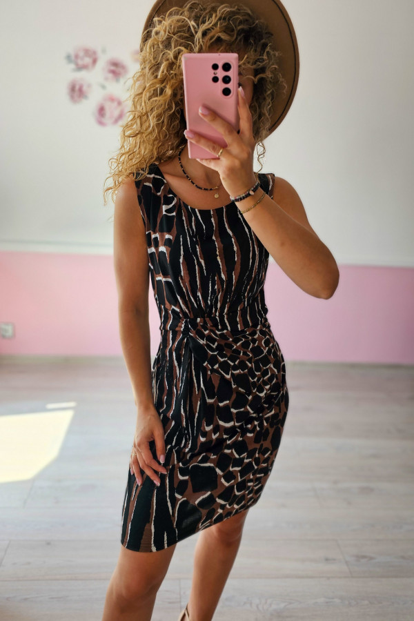 Wzorzysta sukienka damska 1