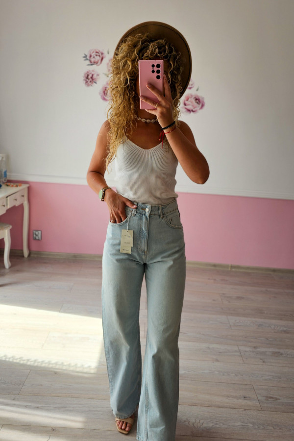 Jeansowe świetne spodnie Wide Leg XS/S Reserved 2