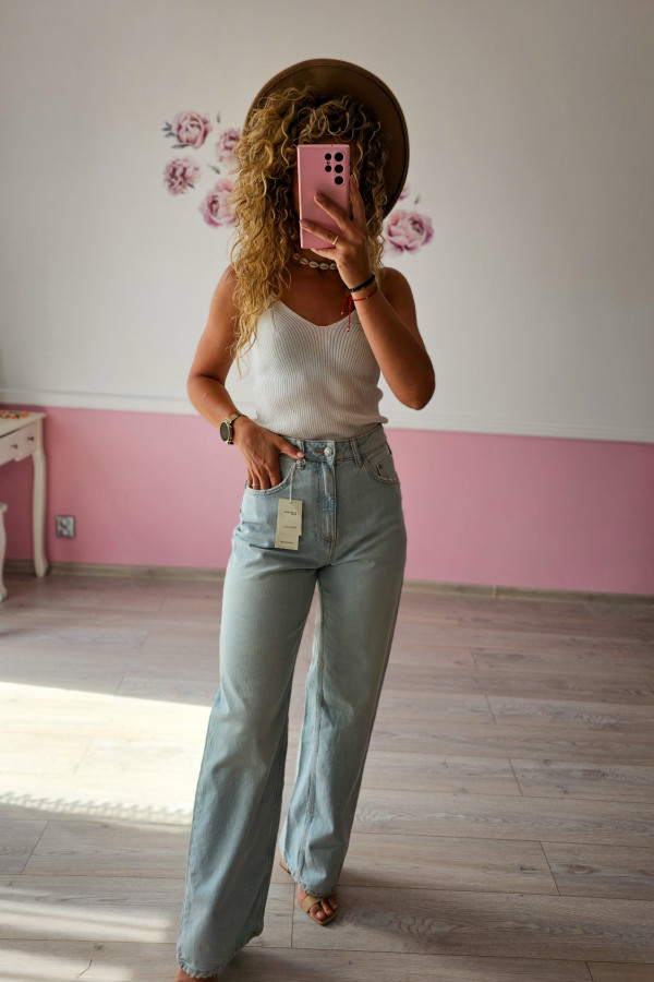 Jeansowe świetne spodnie Wide Leg XS/S Reserved 4