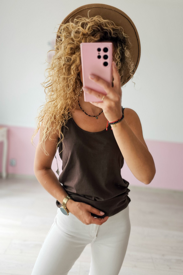 Czekoladowy top Primark L/XL 1