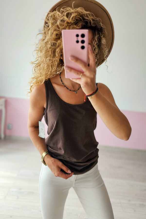 Czekoladowy top Primark L/XL 2